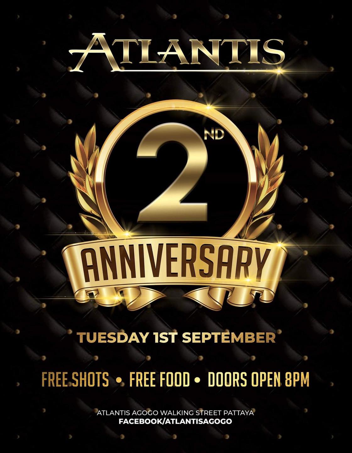 Atlantis Agogo 2 Year Anniversary Walking Street Pattaya
