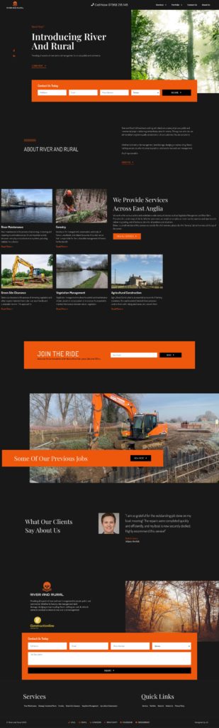 River And Rural Website Design by JD Design